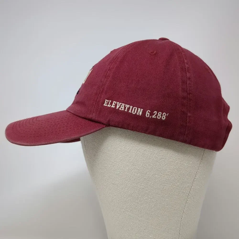 Fahrenheit Baseball Cap Red One Size Cog Railway New Hampshire Elevation Hat